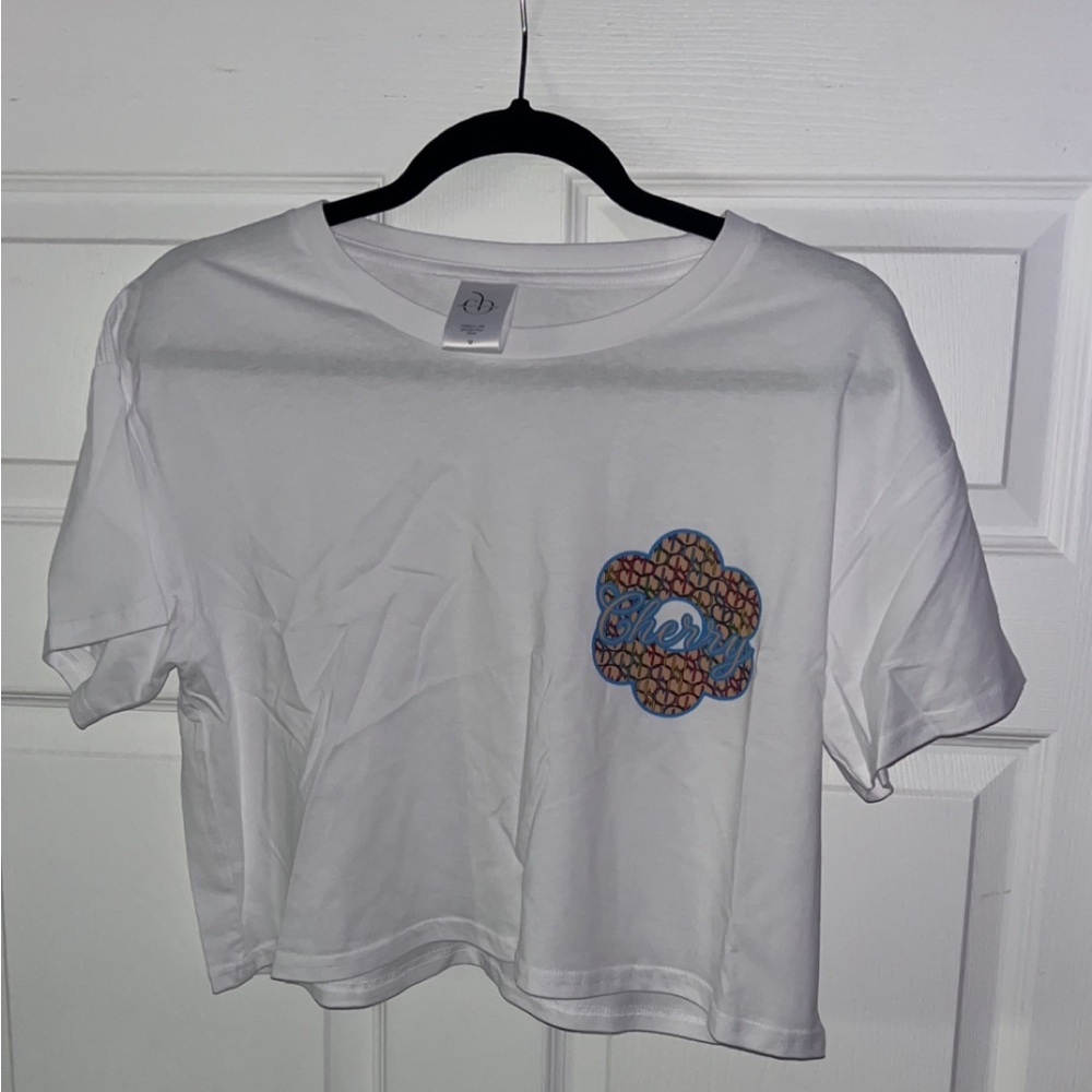 Cherry “Flower Bomb” Street Crop Tee